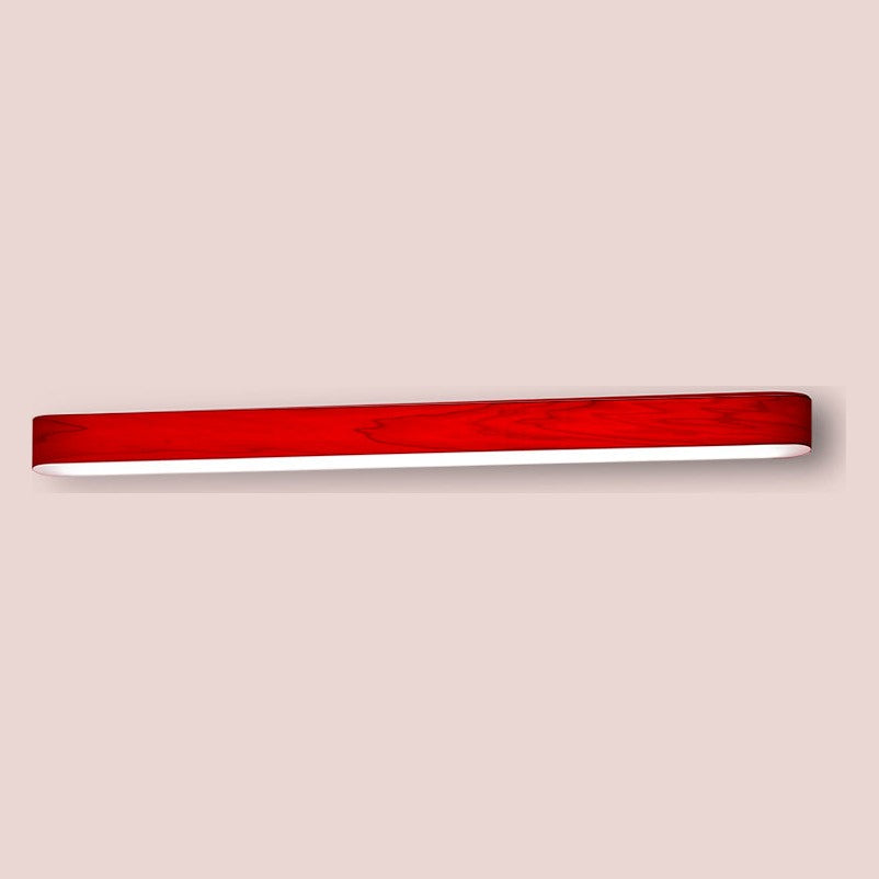 LZF I-Club Slim Wandleuchte – Furnier Rot