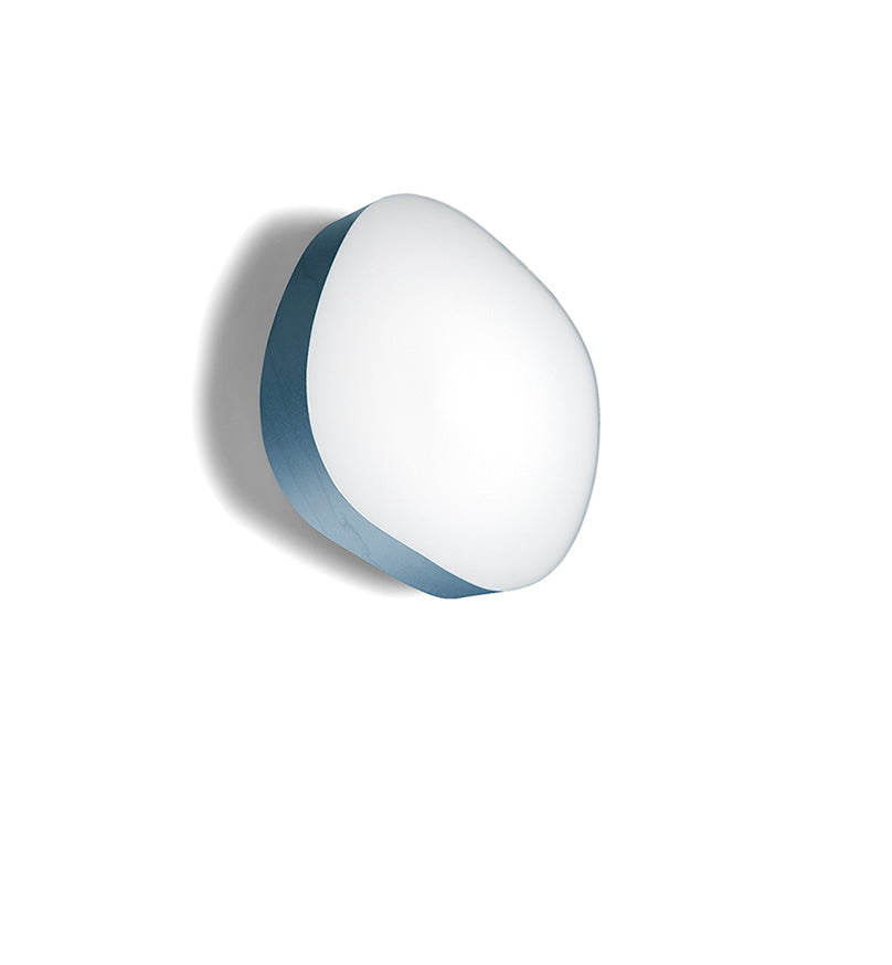 LZF Guijarro Wand- und Deckenleuchte – Furnier Blau