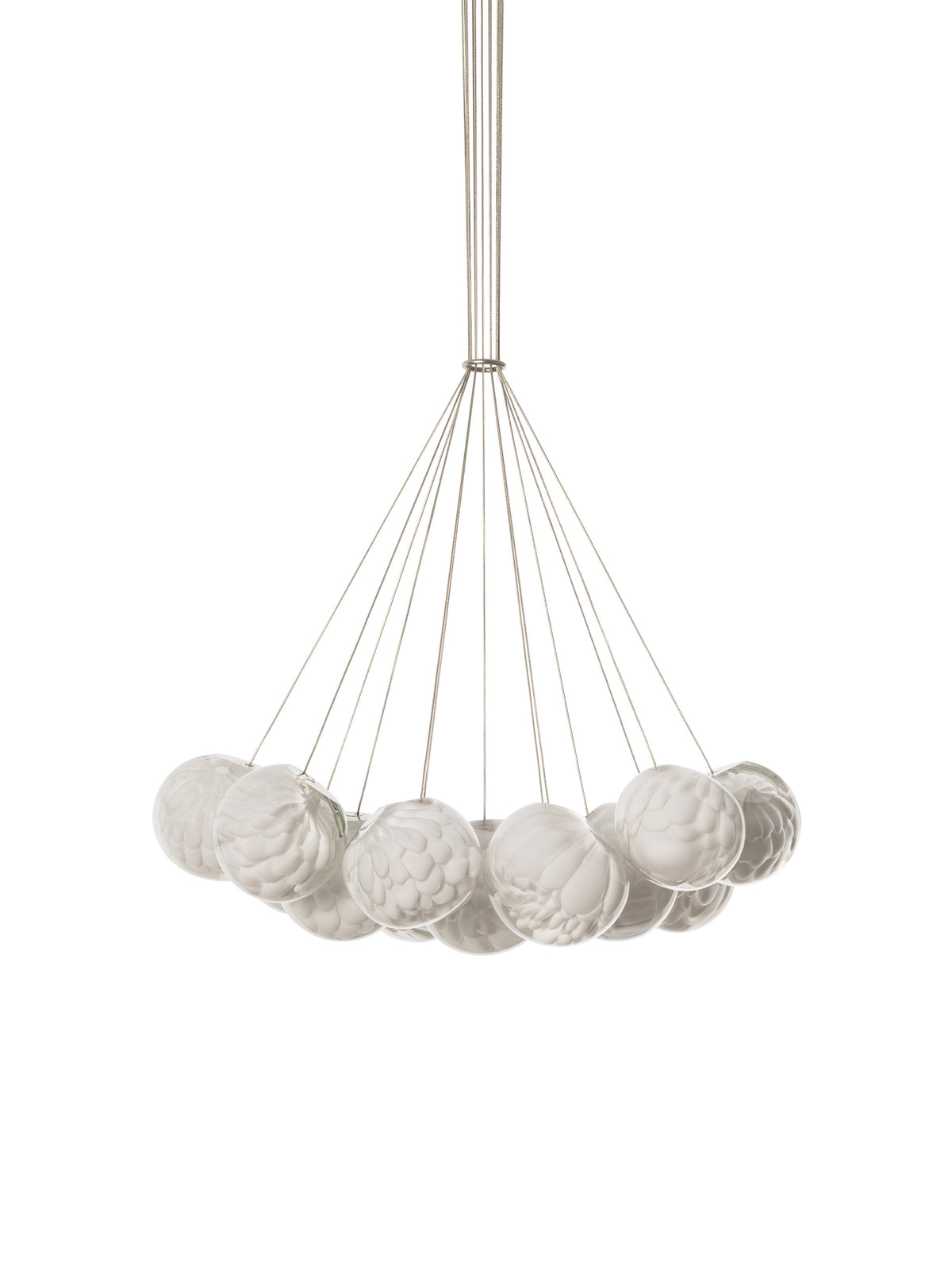 Bocci 118 Cluster Pendelleuchte – 118.13 – feste Länge, 13 Pendel, Ø400 mm Baldachin rund, 2700 K