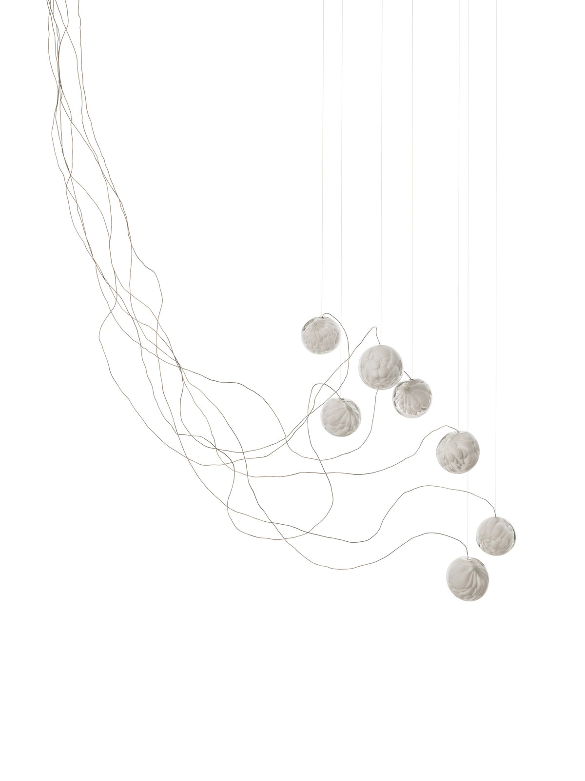Bocci 118 Sculptural Cable Pendelleuchte – 118.7 – 7 Pendel, Ø203 mm Baldachin rund, 2700 K
