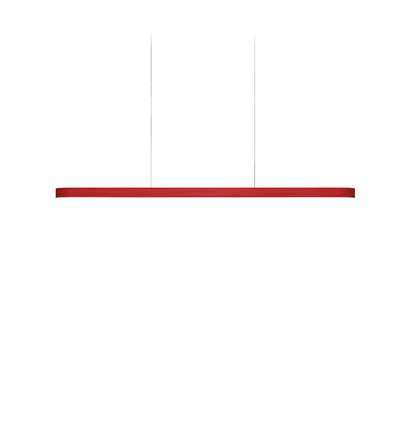 LZF I-Line Pendelleuchte – Furnier Rot