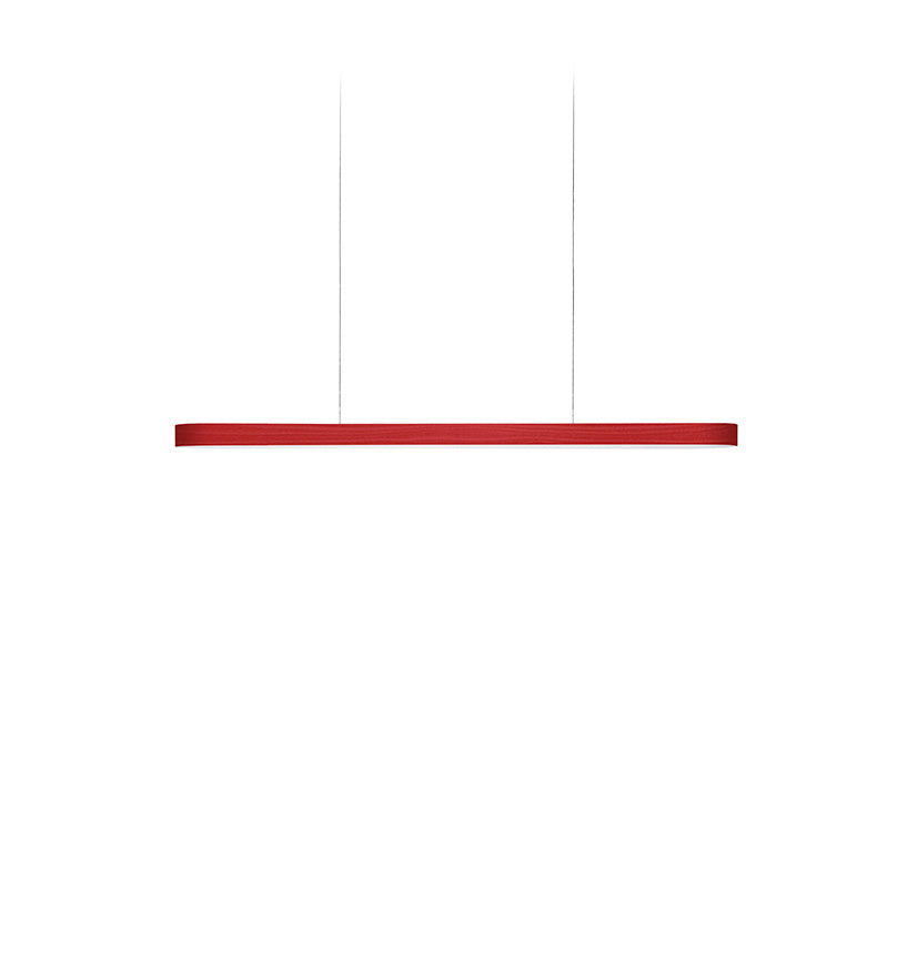 LZF I-Line Pendelleuchte – Furnier Rot