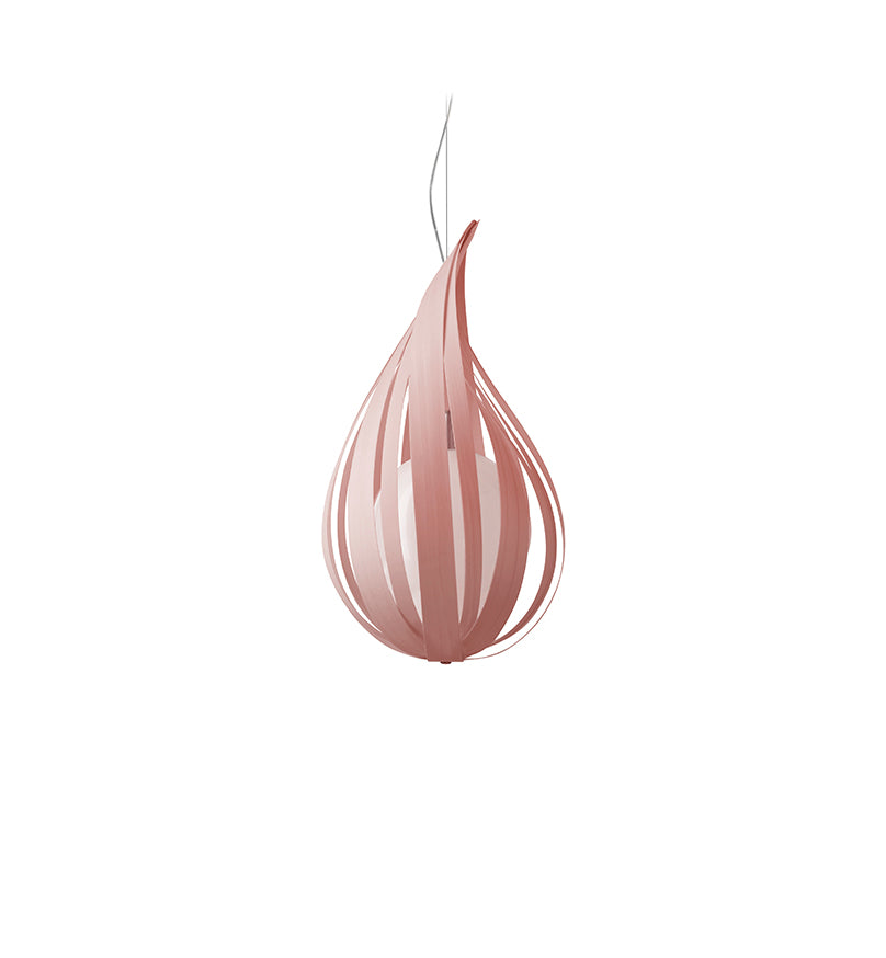LZF Raindrop Pendelleuchte – Furnier Zartrosa