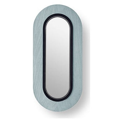 LZF Lens Oval Wandleuchte – Furnier Meeresblau, Schwarz