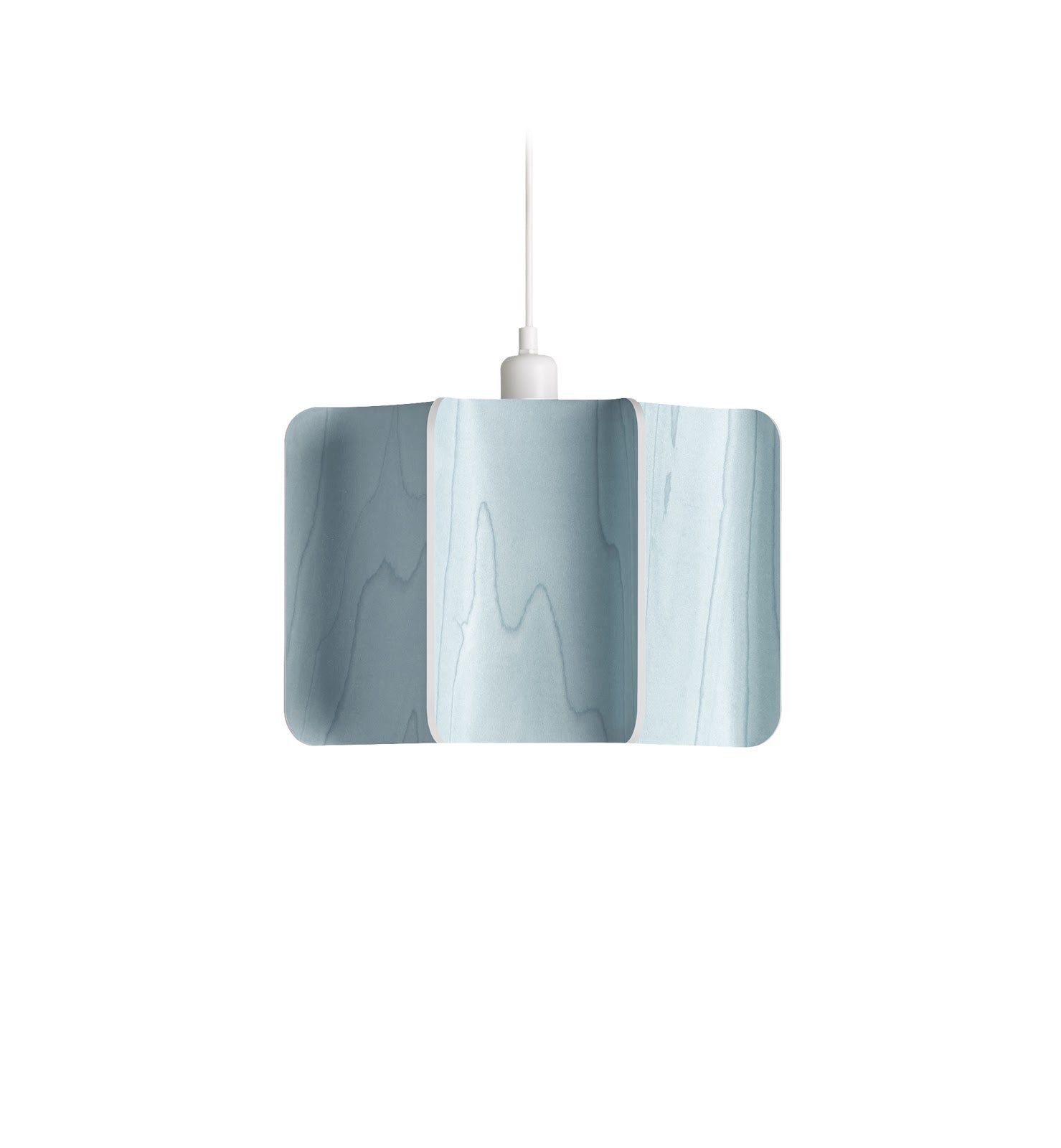LZF Kactos Pendelleuchte – Furnier Meeresblau