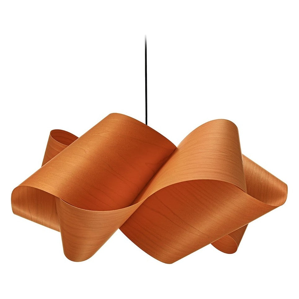 LZF Swirl Pendelleuchte – Furnier Orange