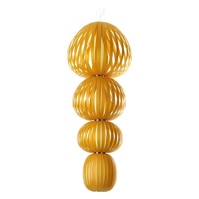 LZF Totem Pendelleuchte – Furnier Gelb