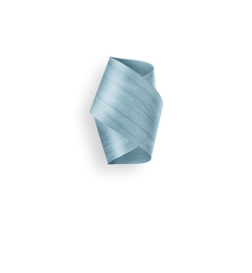 LZF Orbit Wandleuchte – Furnier Meeresblau