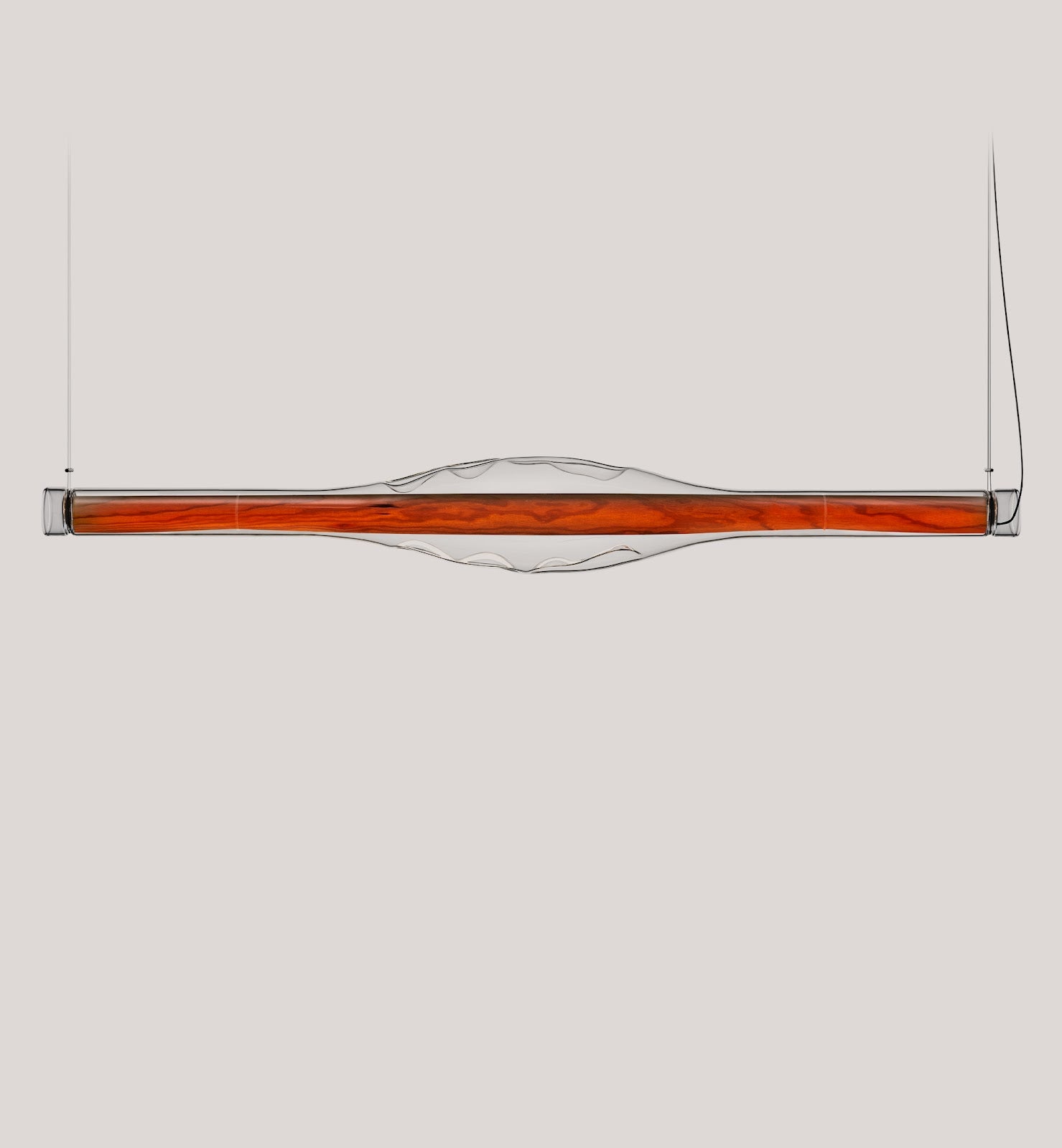LZF Dune Horizontal Pendelleuchte – Furnier Kirsche natur