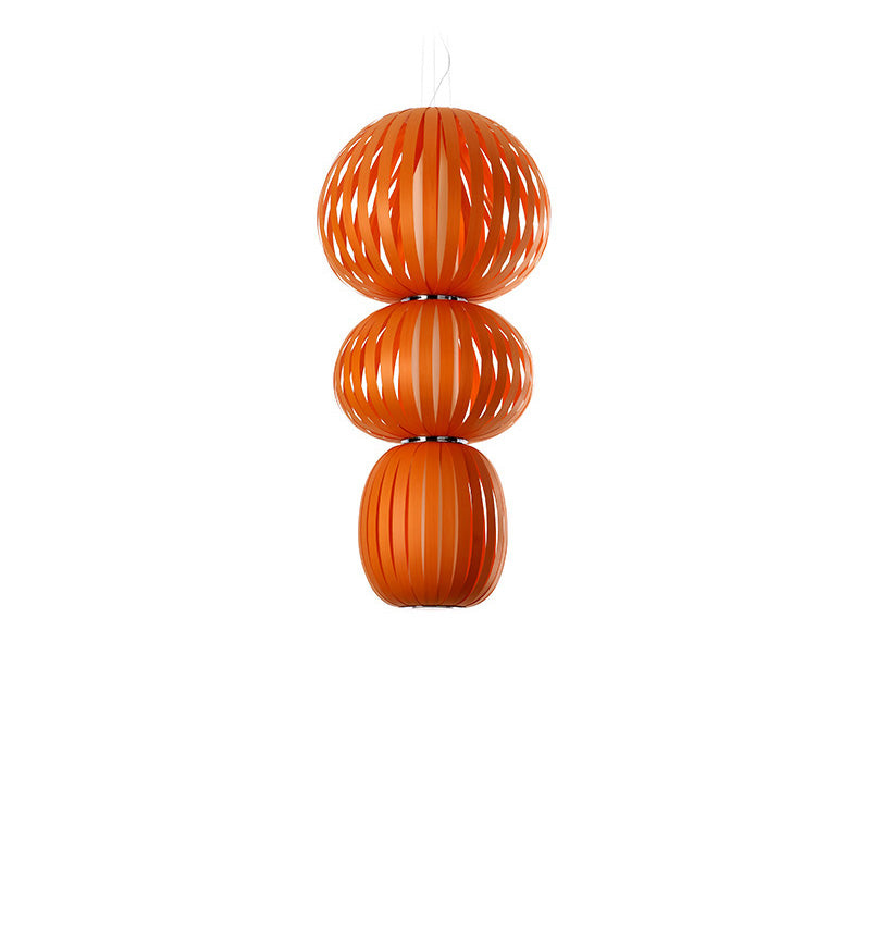 LZF Totem Pendelleuchte – Furnier Orange