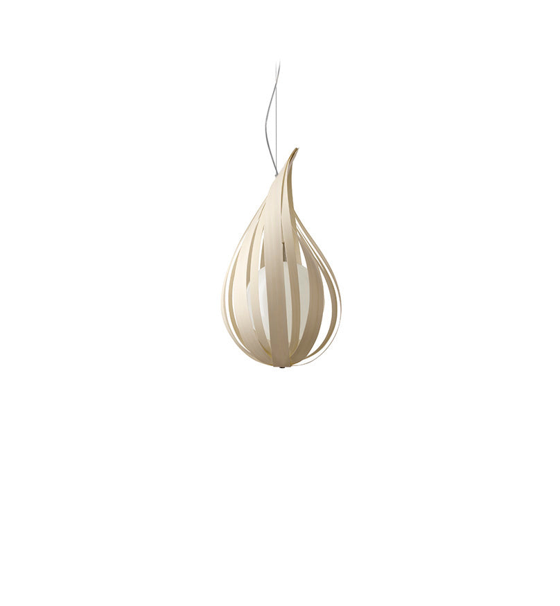 LZF Raindrop Pendelleuchte – Furnier Elfenbeinweiß