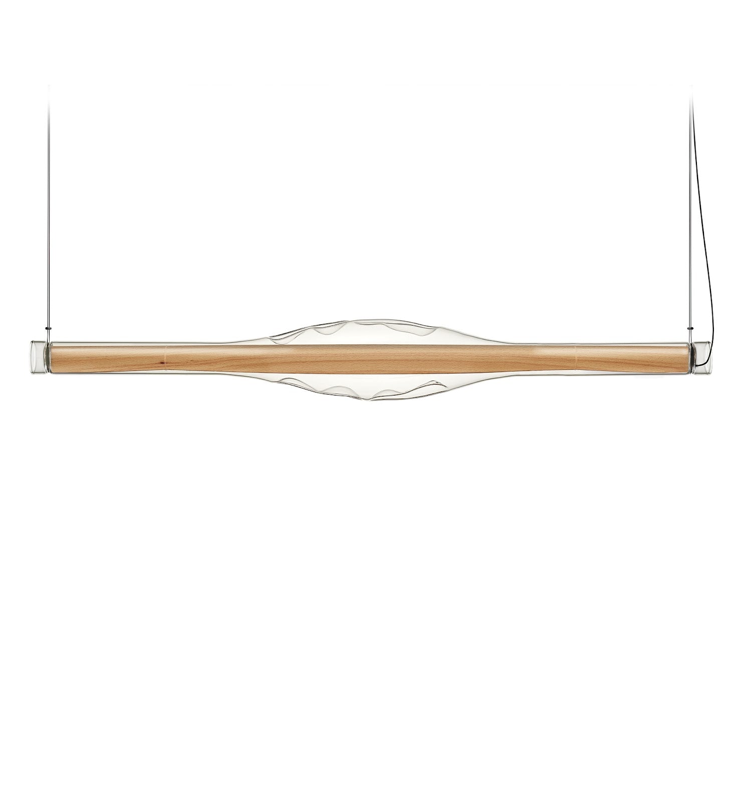 LZF Dune Horizontal Pendelleuchte – Furnier Buche natur