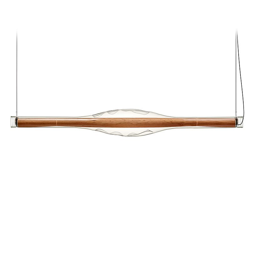 LZF Dune Horizontal Pendelleuchte – Furnier Kirsche natur