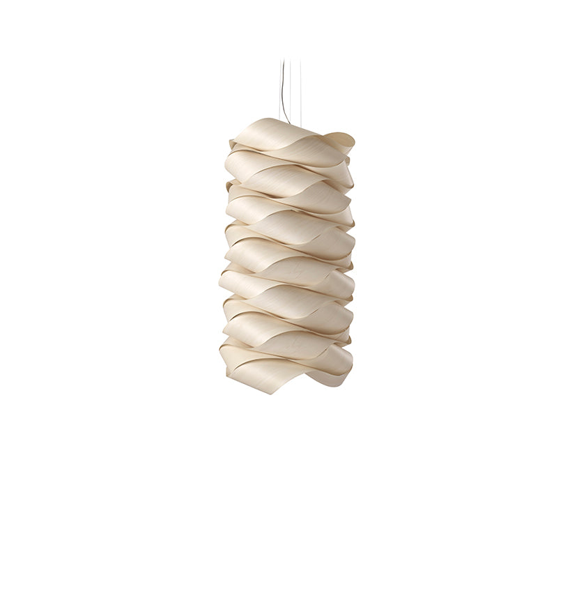 LZF Link Chain Pendelleuchte – Furnier Elfenbeinweiß