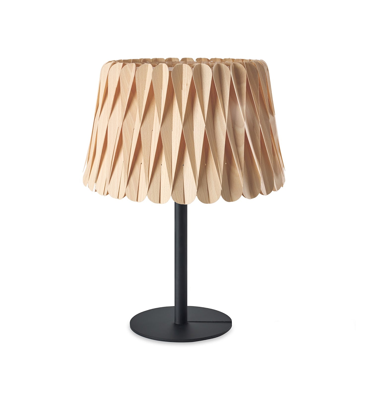 LZF Lola Tischleuchte – Furnier Buche natur, Schwarz
