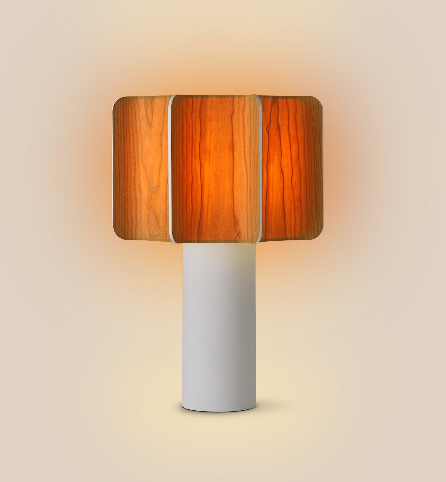 LZF Kactos Tischleuchte – Furnier Orange