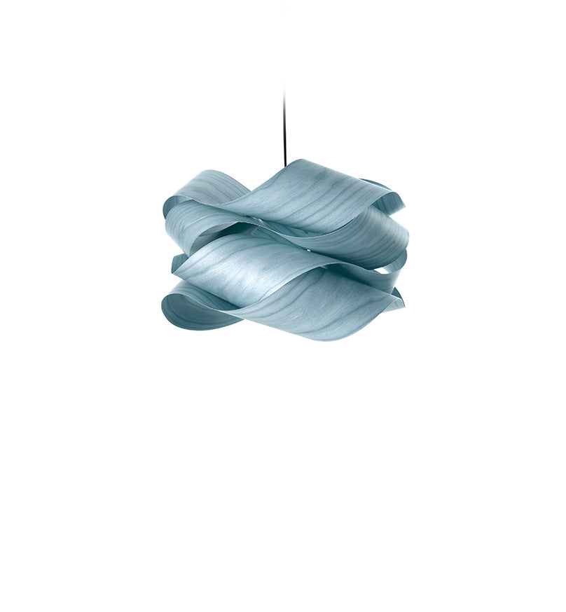 LZF Link Pendelleuchte – Furnier Meeresblau