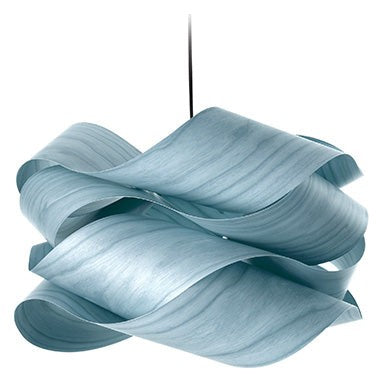 LZF Link Pendelleuchte – Furnier Meeresblau