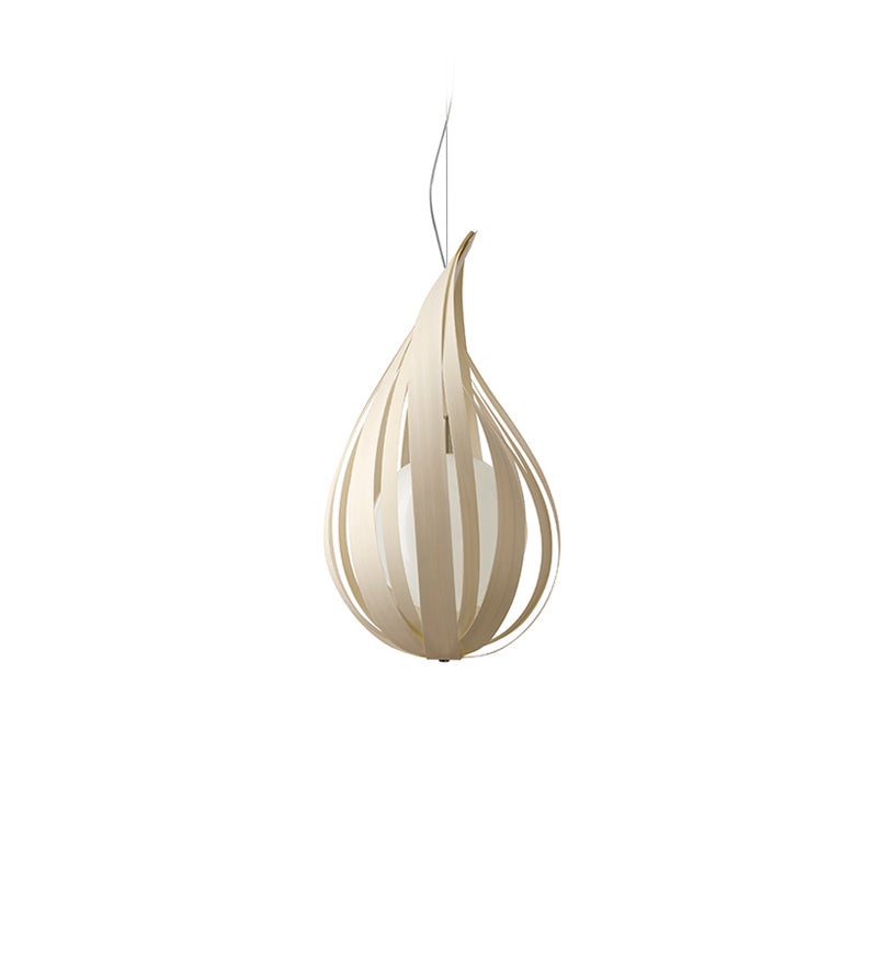 LZF Raindrop Pendelleuchte – Furnier Elfenbeinweiß