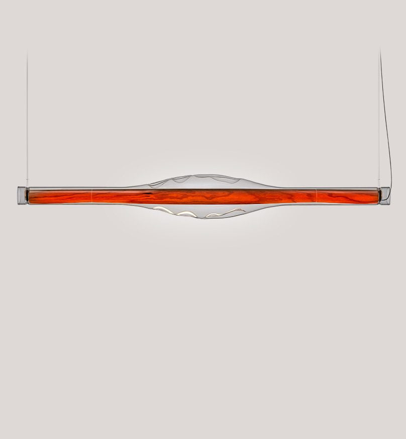 LZF Dune Horizontal Pendelleuchte – Furnier Kirsche natur
