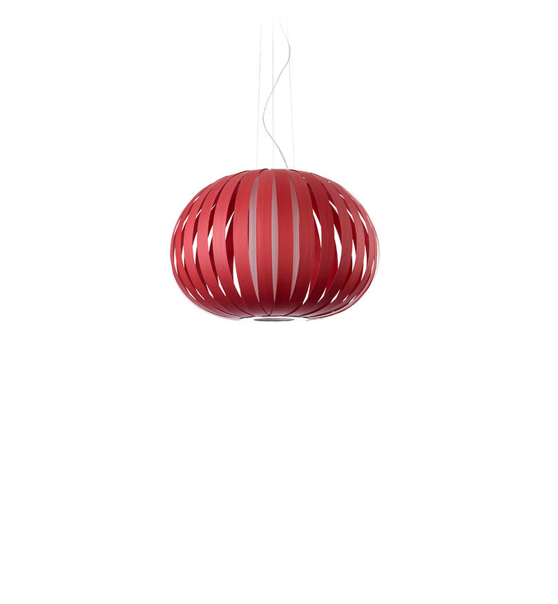 LZF Poppy Pendelleuchte – Furnier Rot