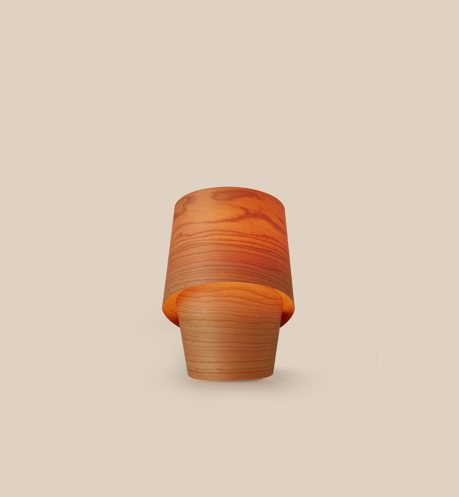 LZF Tiny Tischleuchte – Furnier Orange