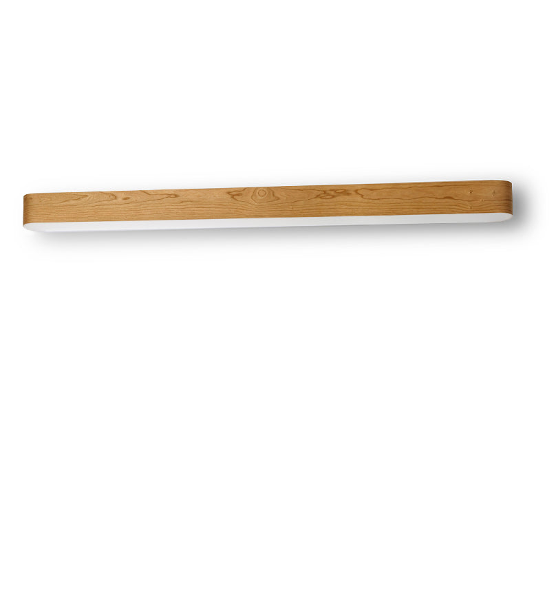 LZF I-Club Slim Wandleuchte – Furnier Kirsche natur