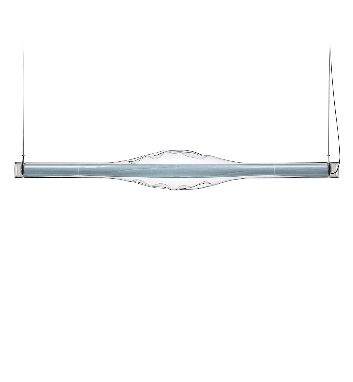 LZF Dune Horizontal Pendelleuchte – Furnier Meeresblau
