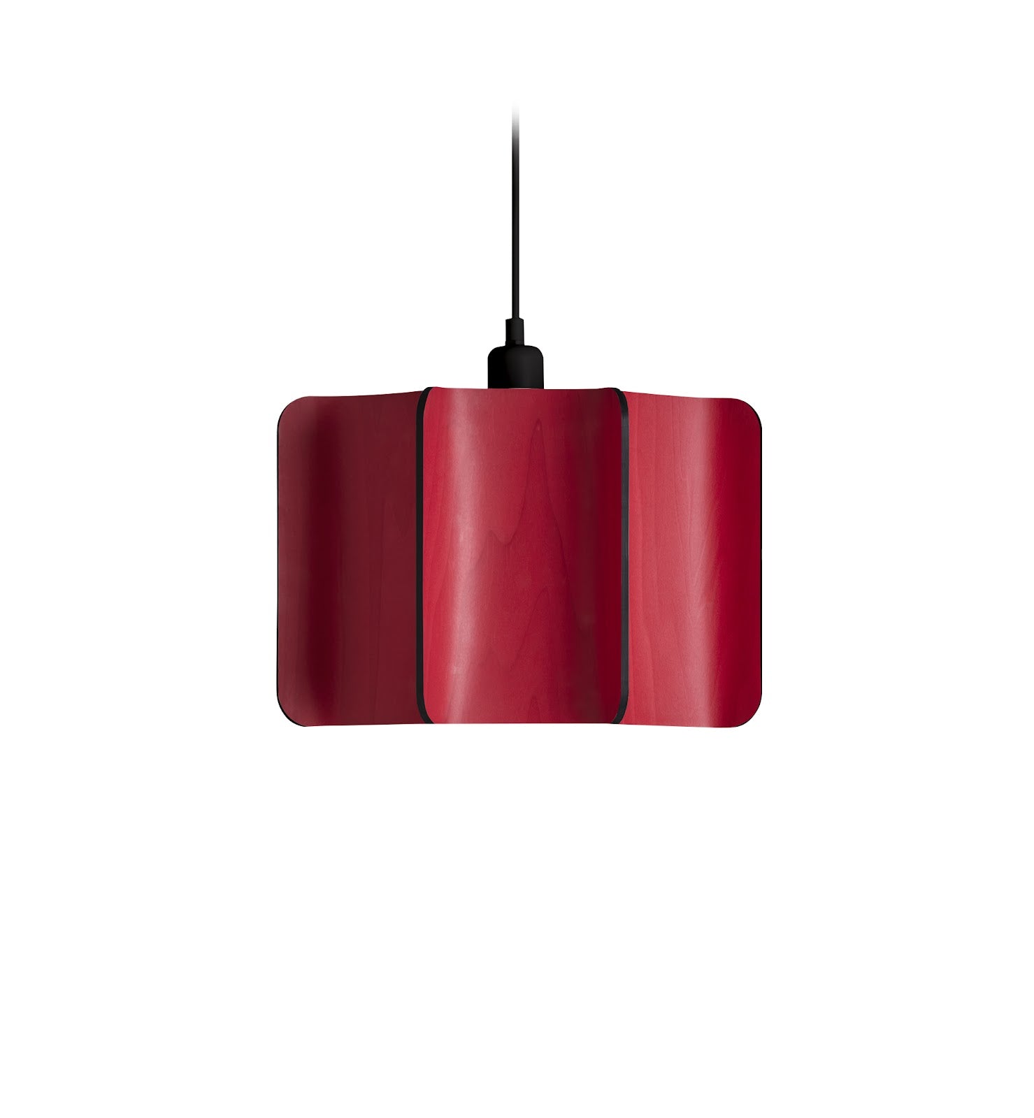 LZF Kactos Pendelleuchte – Furnier Rot, Schwarz