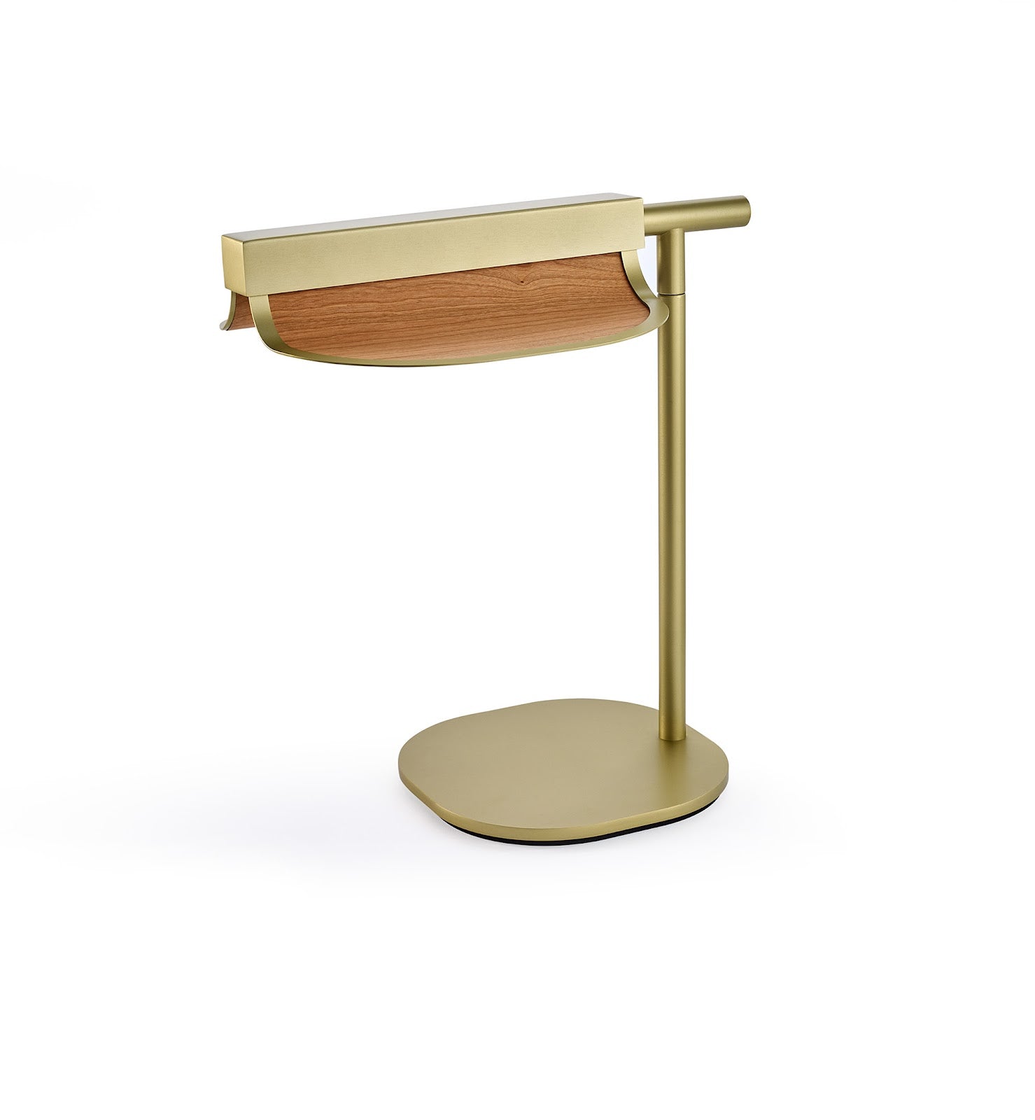 LZF Omma Tischleuchte – Furnier Kirsche natur, Gold