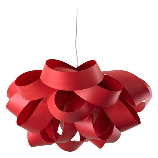 LZF Agatha Small Pendelleuchte – Furnier Rot