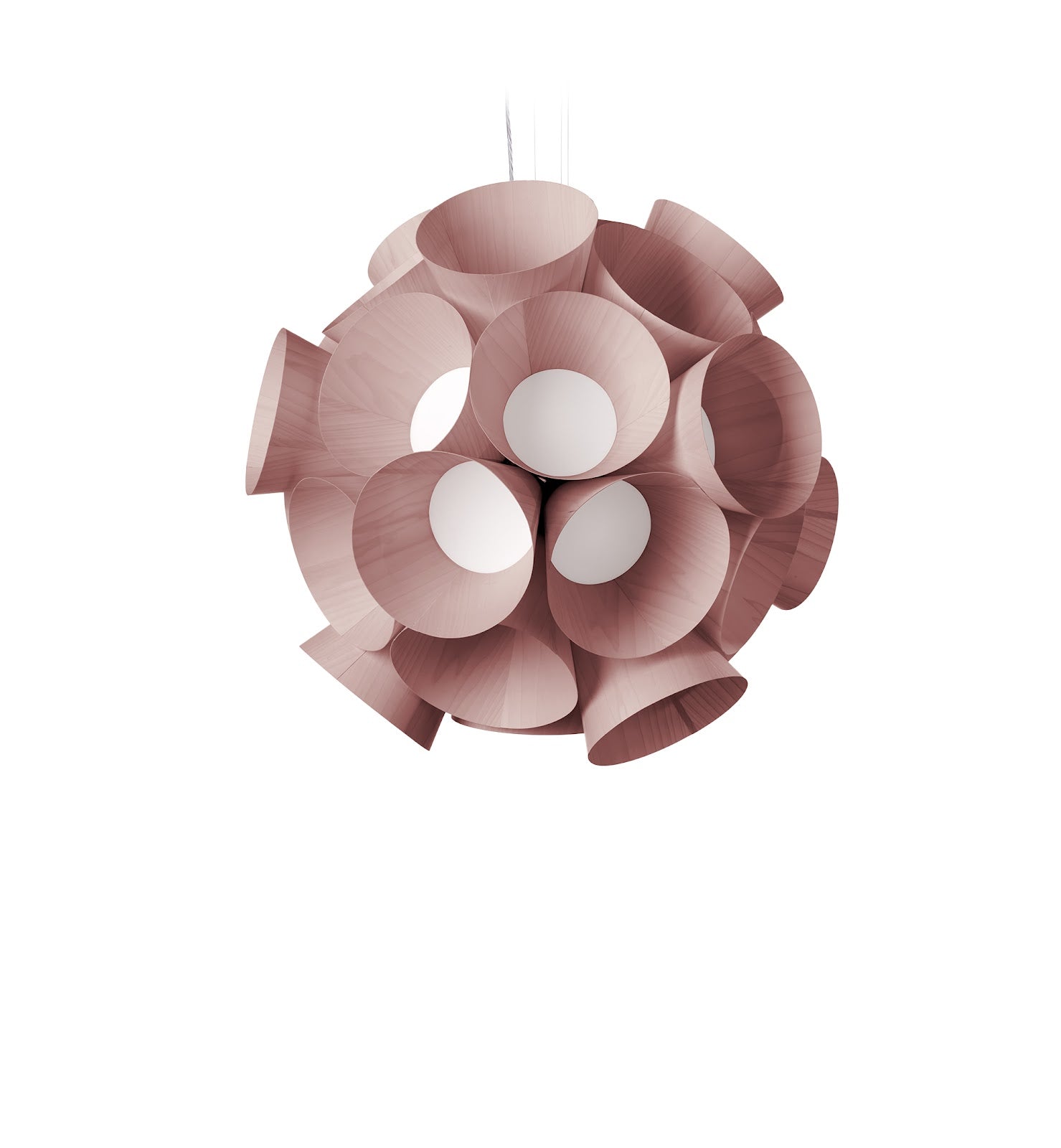 LZF Dandelion Pendelleuchte – Furnier Zartrosa
