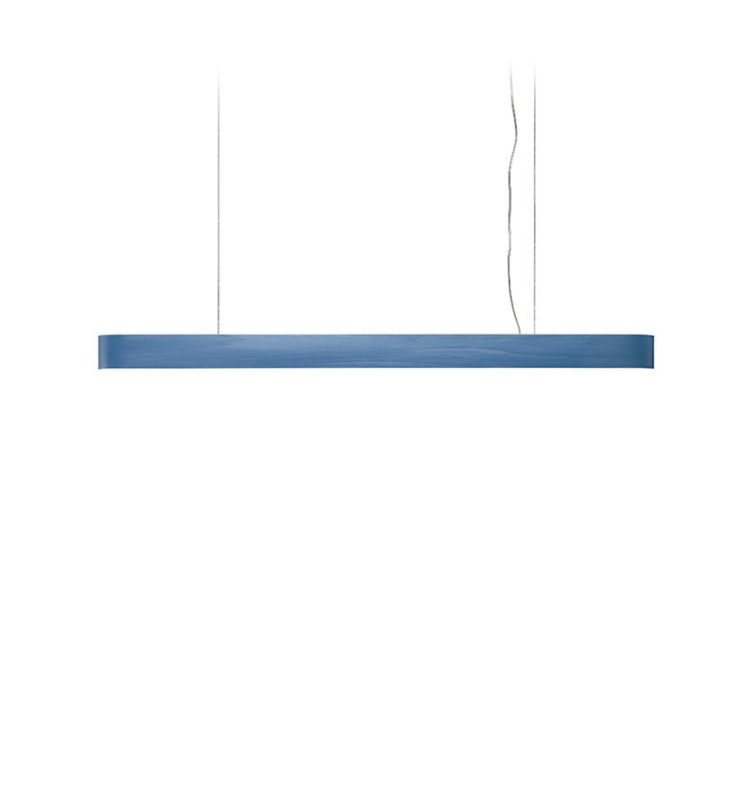 LZF I-Club Slim Pendelleuchte – Furnier Blau