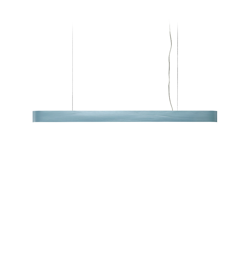 LZF I-Club Slim Pendelleuchte – Furnier Meeresblau