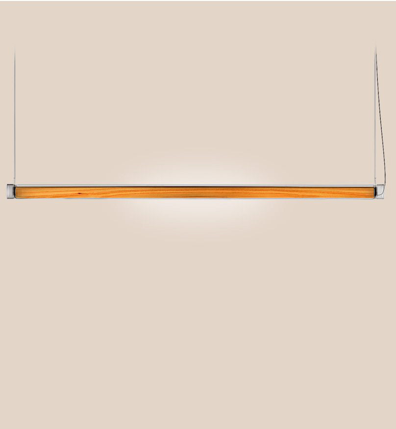 LZF Estela Horizontal Pendelleuchte – Furnier Buche natur
