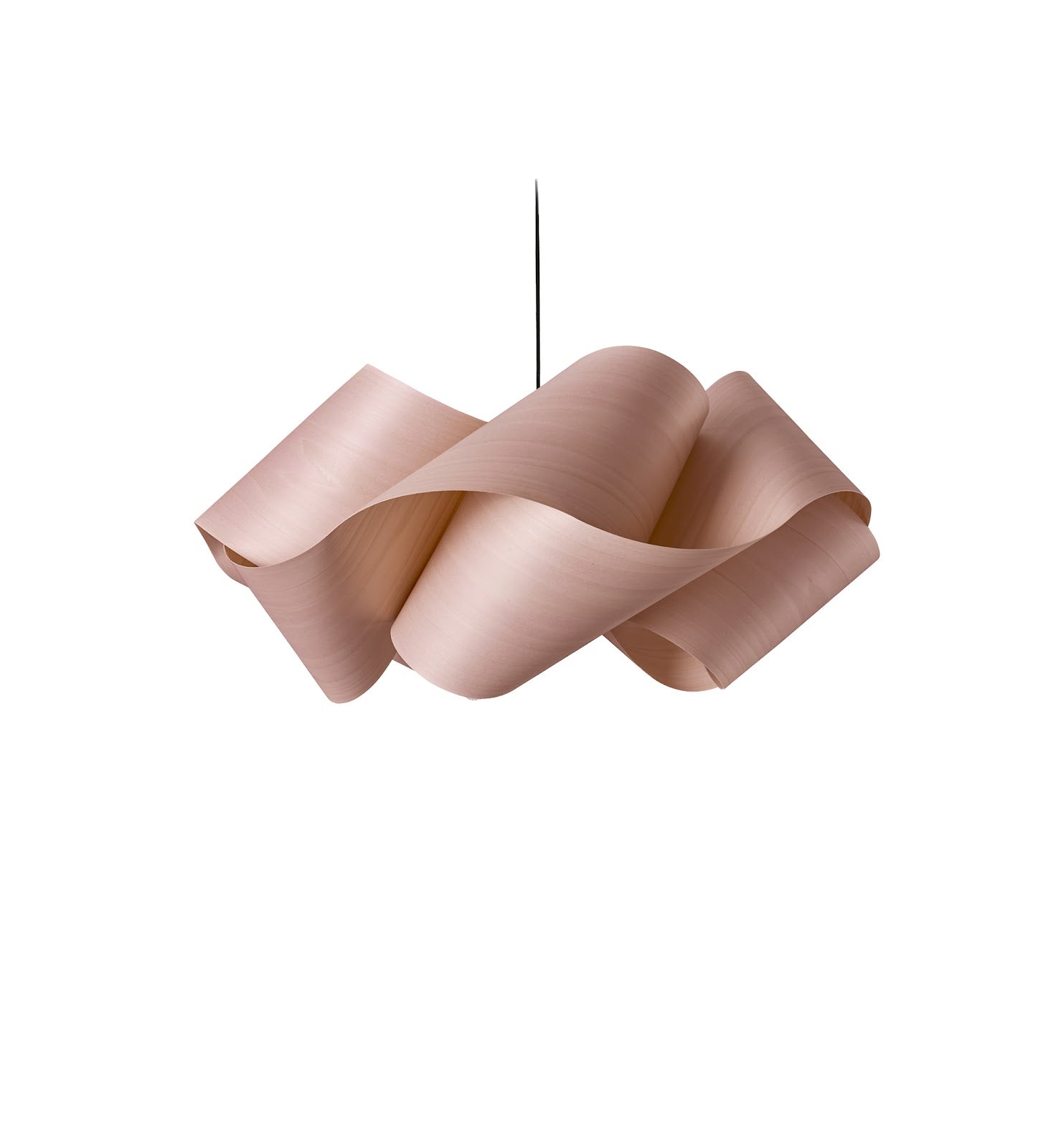 LZF Swirl Pendelleuchte – Furnier Zartrosa