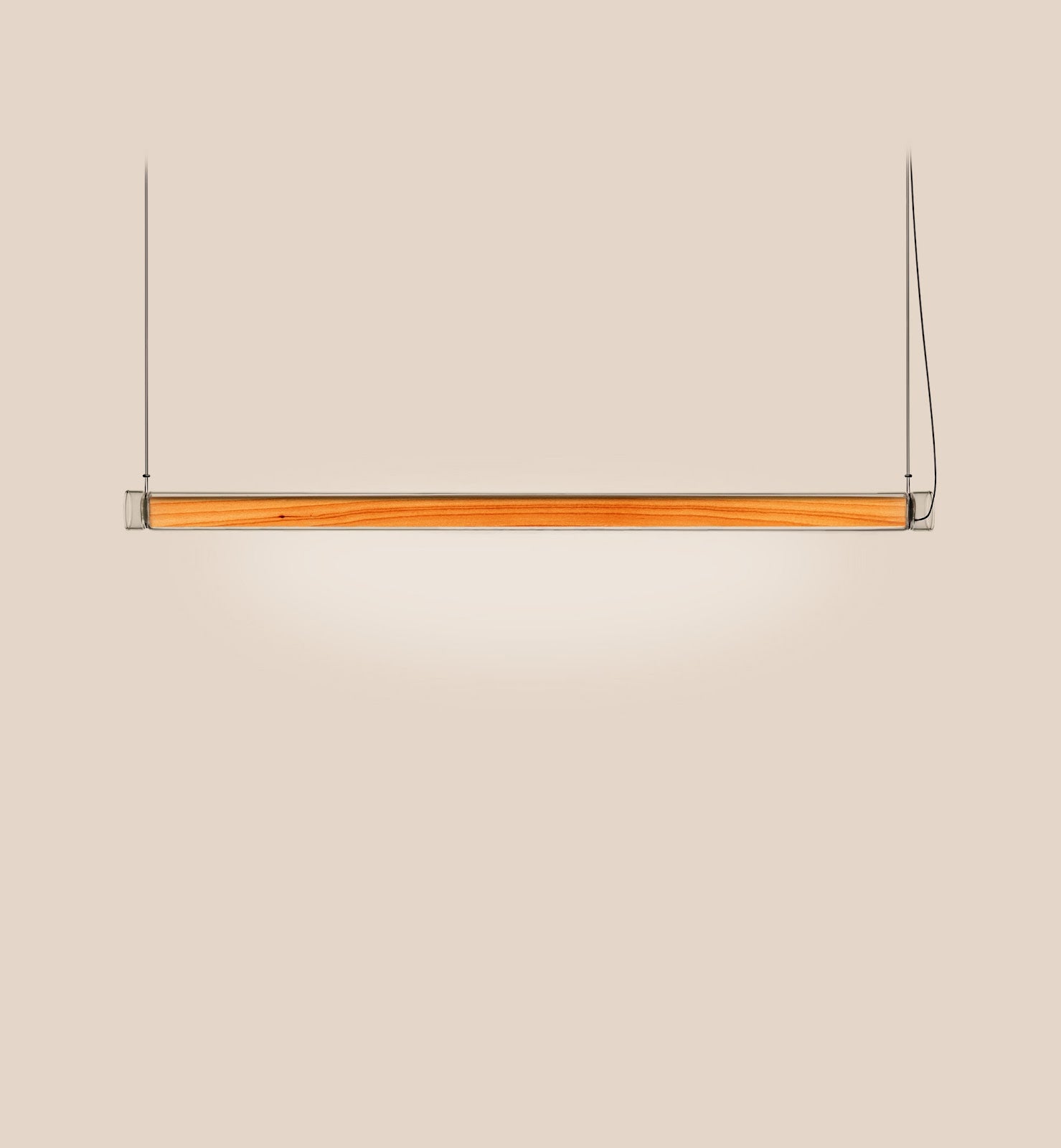 LZF Estela Horizontal Pendelleuchte – Furnier Buche natur