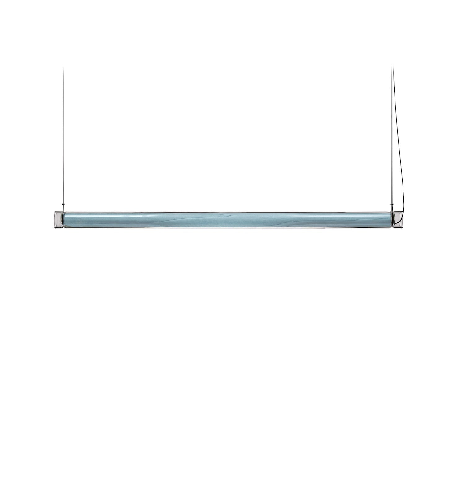 LZF Estela Horizontal Pendelleuchte – Furnier Meeresblau