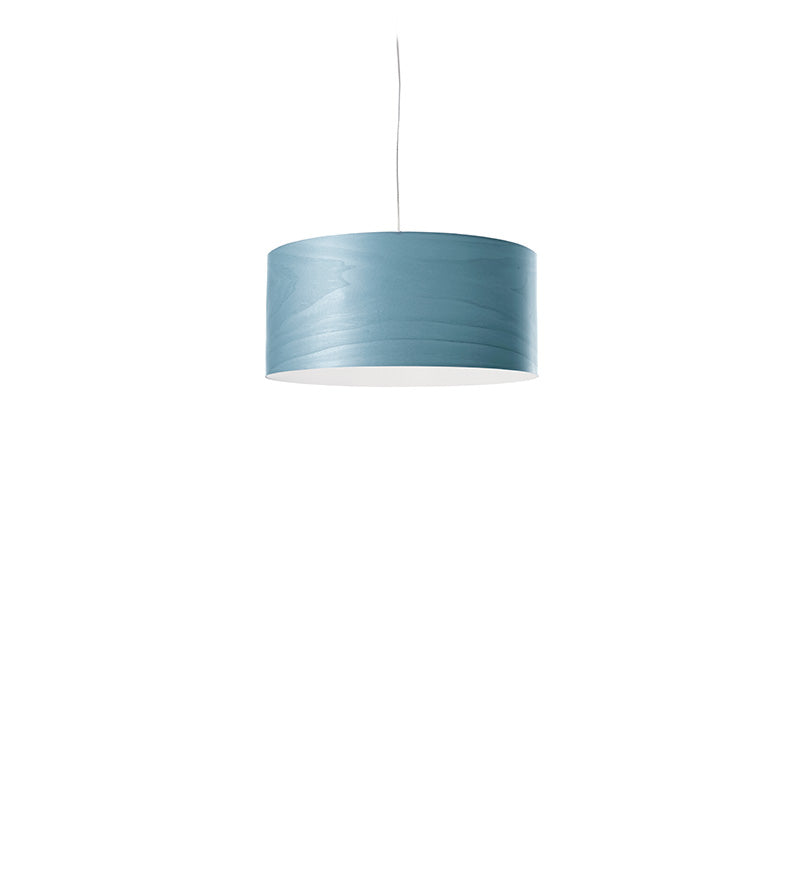 LZF Gea Pendelleuchte – Furnier Meeresblau