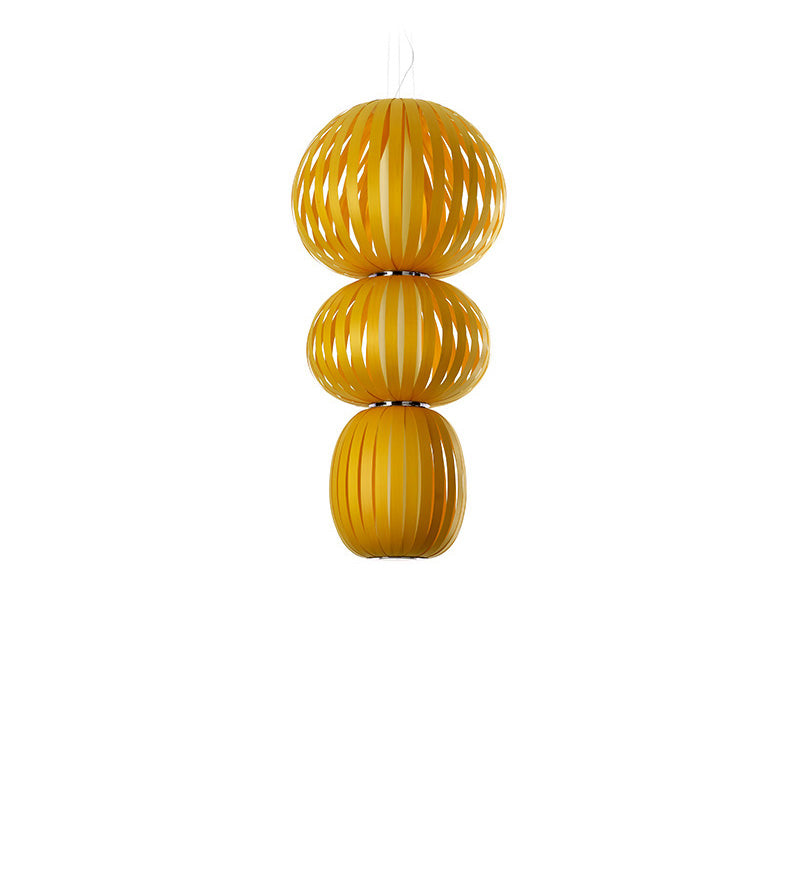 LZF Totem Pendelleuchte – Furnier Gelb