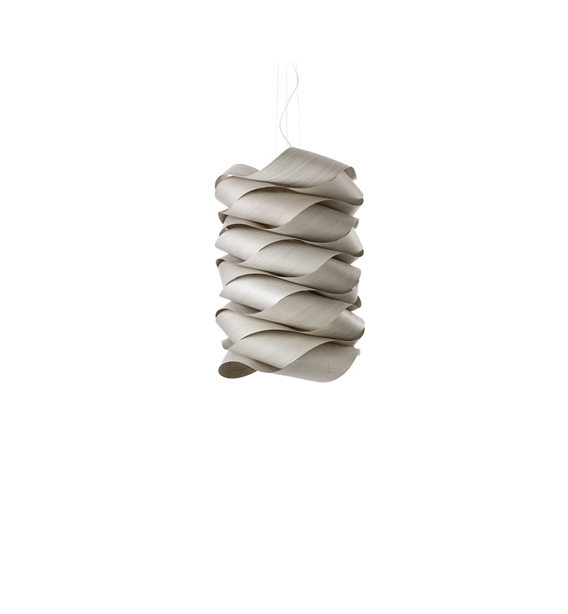 LZF Link Chain Pendelleuchte – Furnier Grau