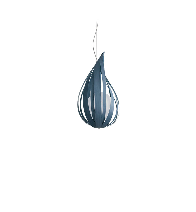 LZF Raindrop Pendelleuchte – Furnier Blau