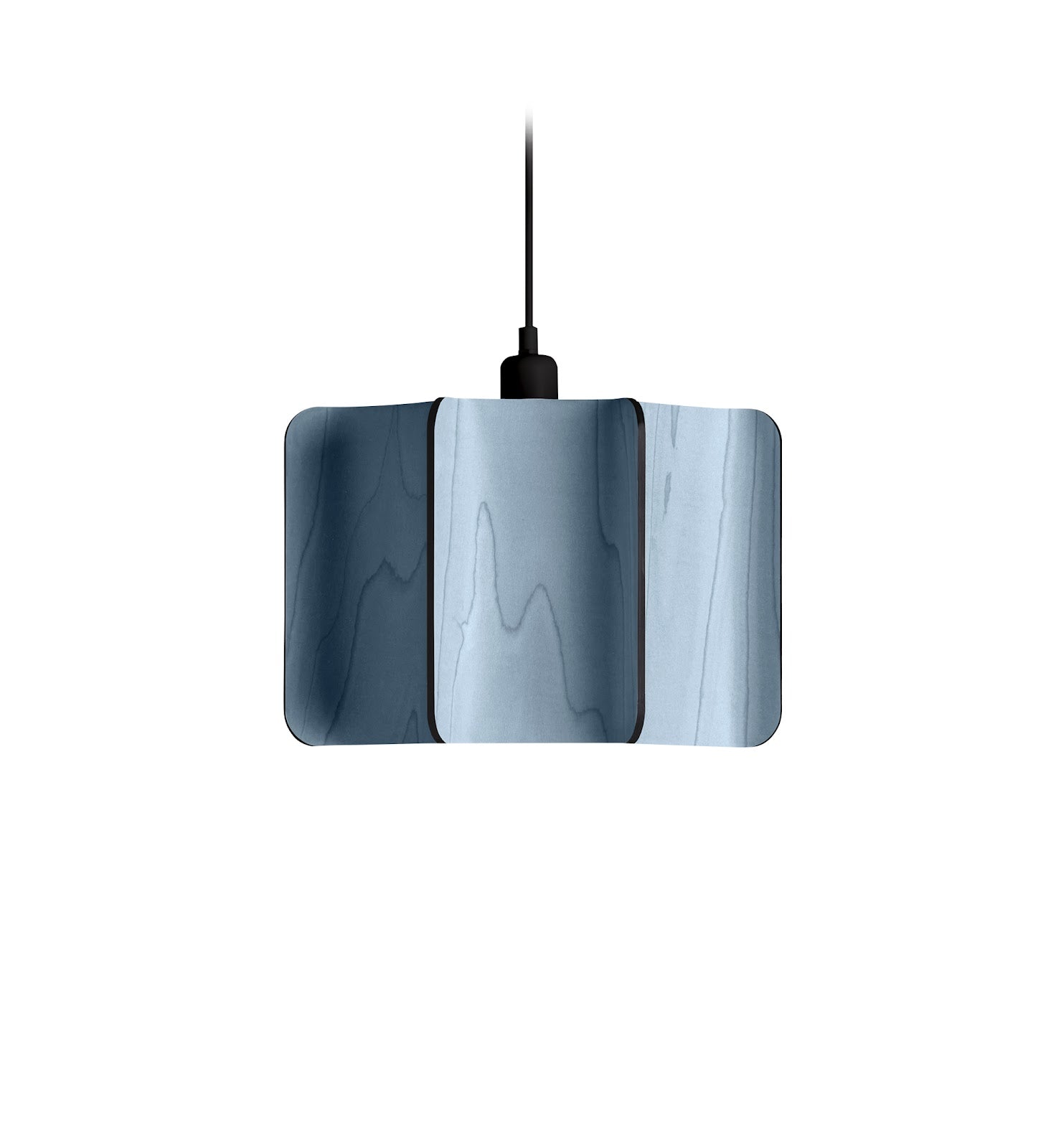 LZF Kactos Pendelleuchte – Furnier Blau, Schwarz