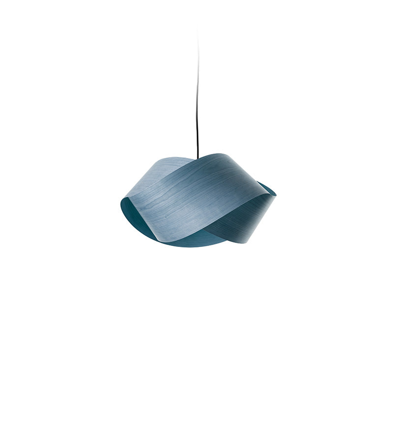 LZF Nut Pendelleuchte – Furnier Blau