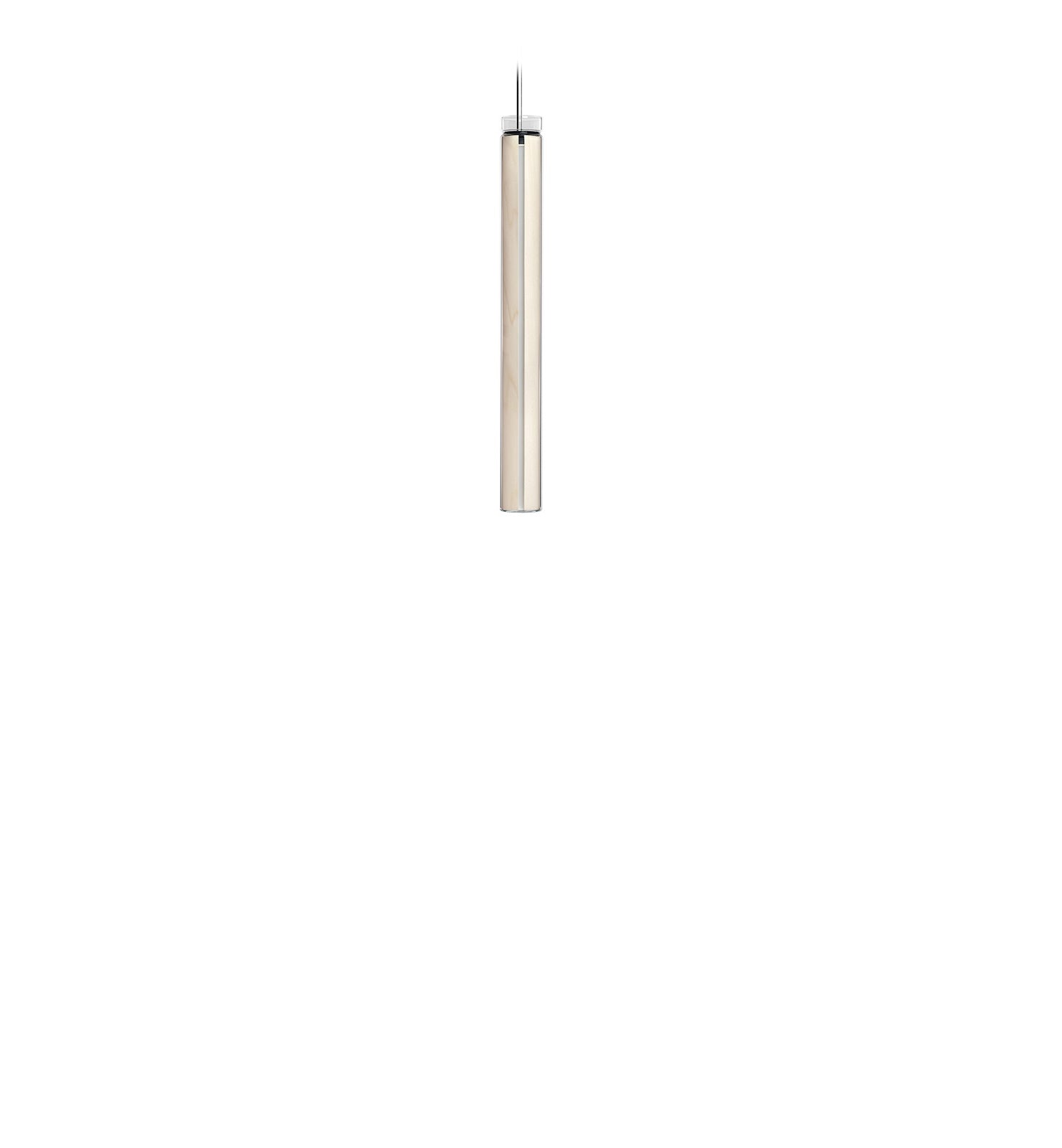 LZF Estela Vertical Pendelleuchte – Furnier Elfenbeinweiß
