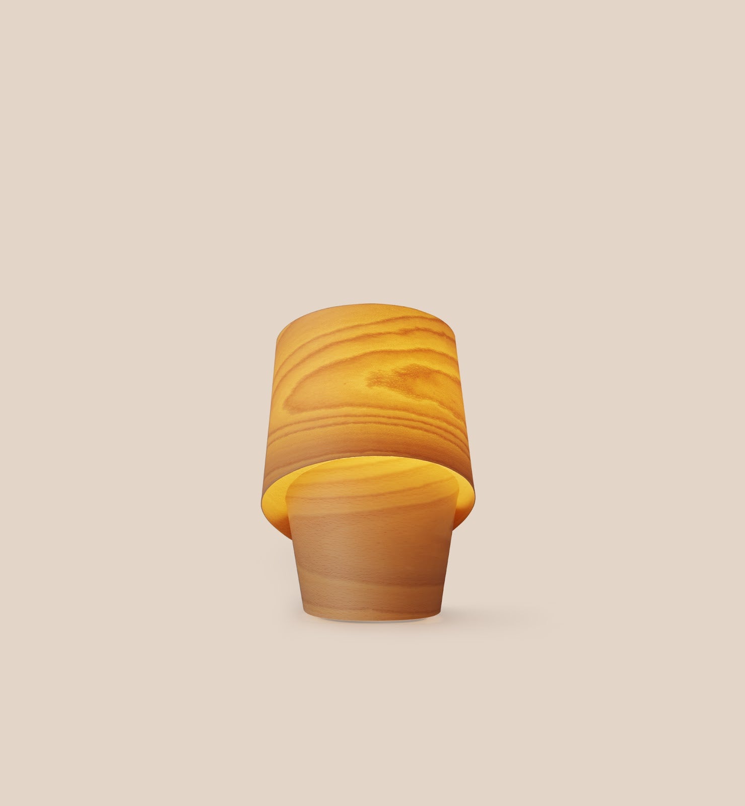 LZF Tiny Tischleuchte – Furnier Buche natur
