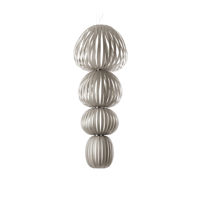 LZF Totem Pendelleuchte – Furnier Grau