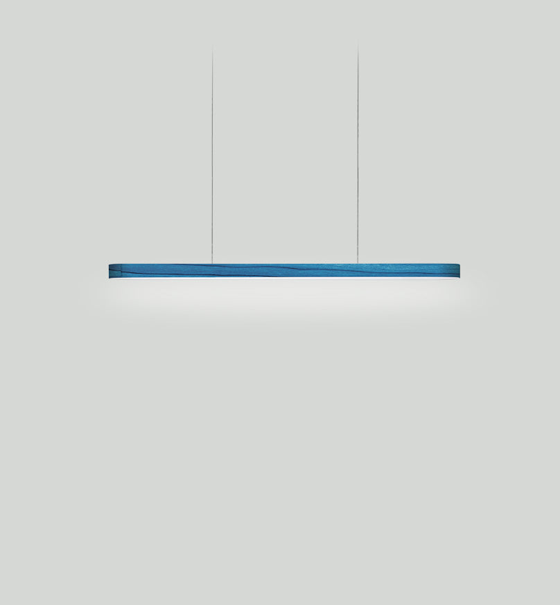 LZF I-Line Pendelleuchte – Furnier Blau