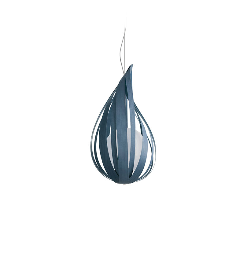LZF Raindrop Pendelleuchte – Furnier Blau