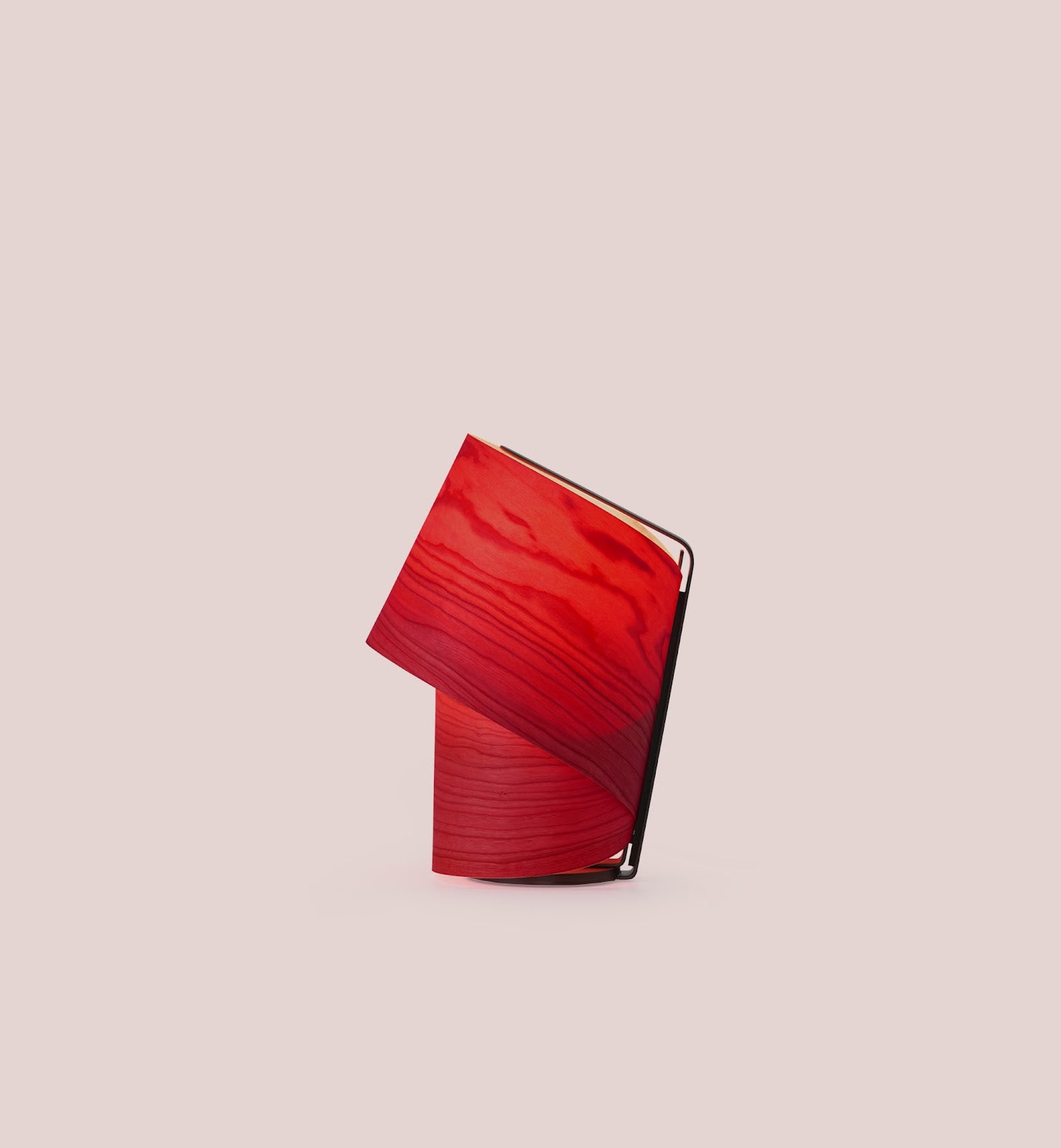 LZF Tiny Tischleuchte – Furnier Rot